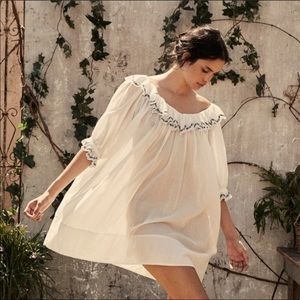 DOEN Chateau nightgown in salt, medium